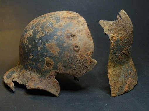 Hobbyhistorica german helmet found in stalingrad battlefield find ww2