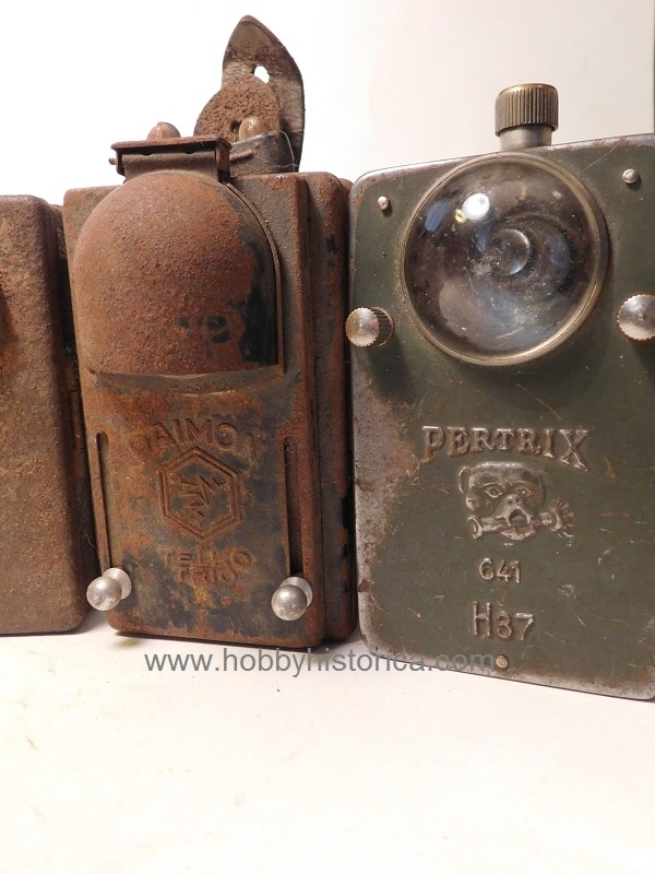 A Daimon and a Pertrix field torch.german lamp ww2 hobbyhistorica