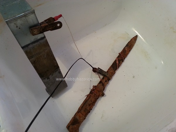 cleaning rust electrolysis hobbyhistorica
