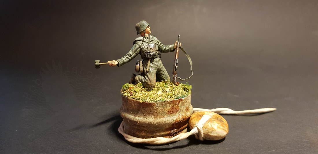 hobbyhistorica art yngve sjødin inka holmes ww2 art relic art miniature modelling diorama collectible unique gift military