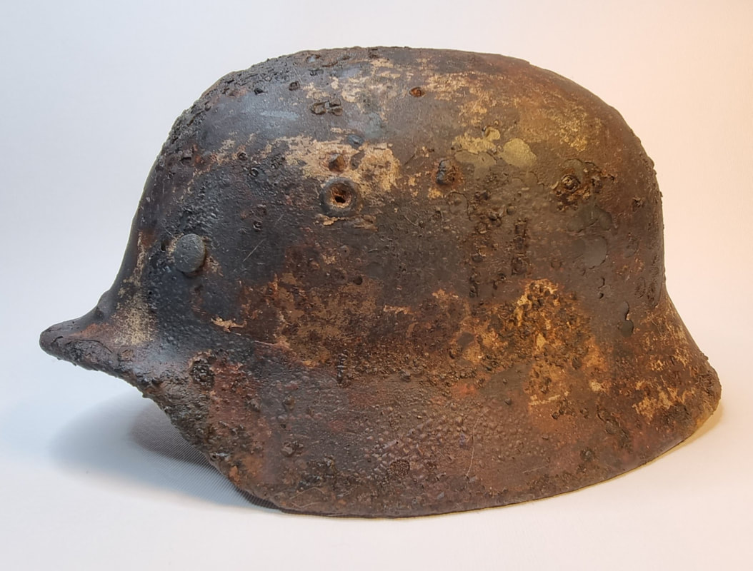 hobbyhistorica relic hunting ww2 gebirgsjäger helmets german helmets wehrmacht  winter camo whitewash 