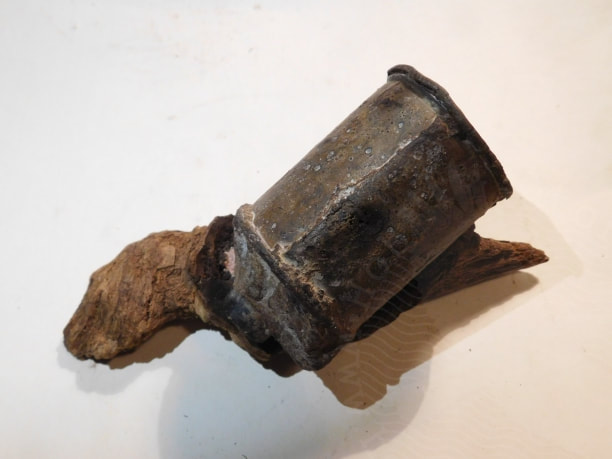 ww2 relic rg 42 grenade red army kurland kessel battlefield relic encapsulated in wood metal detecting hobbyhistorica