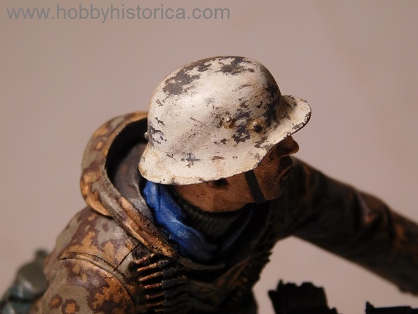 hobbyhistorica art miniature modelling ww2 kurland kessel latvian legionaire ss camo winter camo helmet world war 2